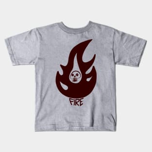 fire skull Kids T-Shirt